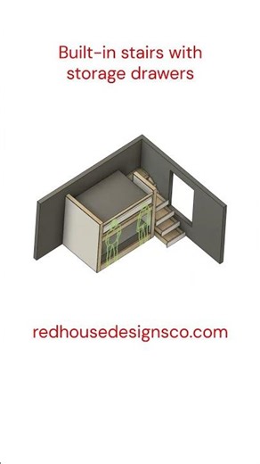 Full Over Full Bunk Bed with Storage! 😍 | Design #141