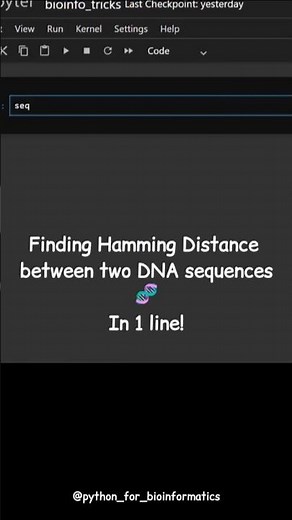 Find DNA Mutations in 1 Line! 🧬 | Hamming Distance Explained