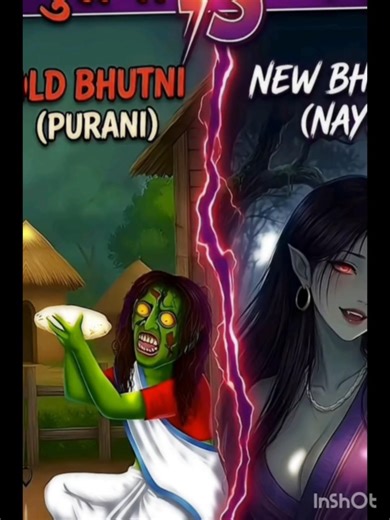 old bhootni vs new bhootni ❤‍🔥#tranding​​​​ #bhootni​​​​#cartoonIndian​​​​ cartoon