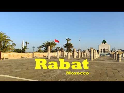 Rabat Morocco Walk 4K 🇲🇦 | Atlantic Ocean, Hassan Tower, Kasbah & City Streets | No Talking