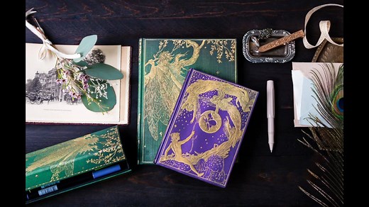 Explore fairy tales and folklore with our new Lang’s Fairy Books series. These captivating images come from first edition copies of Andrew Lang’s The Violet Fairy Book and The Olive Fairy Book. Compiled by Andrew Lang (1844–1912) and illustrated by Henry Justice Ford (1860–1941), the books were a part of a series with each edition named for the colour of its cover fairy. Learn the story behind these new journal and pencil case designs: https://bit.ly/32qNnnv | Paperblanks