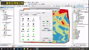 基于GIS缓冲区和网络分析的设施服务半径对比