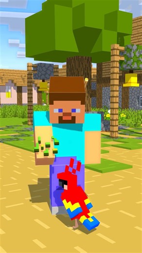 He doesn't bite... #shorts #minecraft #minecraftshorts #animation #minecraftanimation