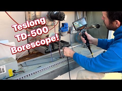 Fastest & Easiest Way To Inspect Heat Exchangers! Teslong TD-500 Borescope!