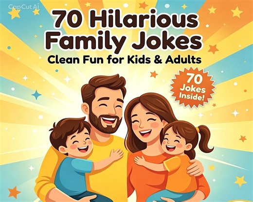 Family Joke Book: 70 Hilarious Clean Jokes for Kids, Adults (digital Download) - Etsy UK