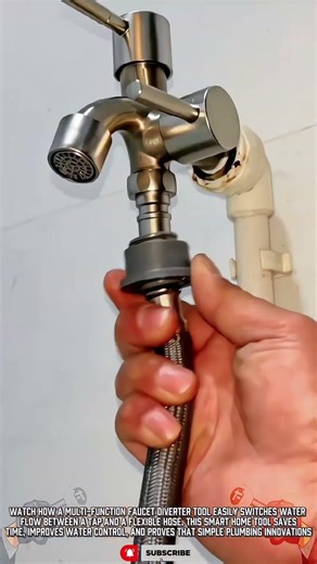 Smart Faucet Adapter Tool for Easy Dual Outlet Control