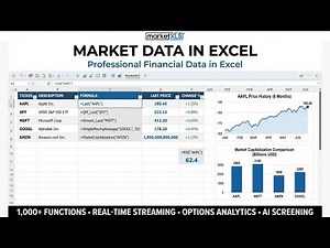 Market Data in Excel — Real-Time Stock, Options & Financial Data
