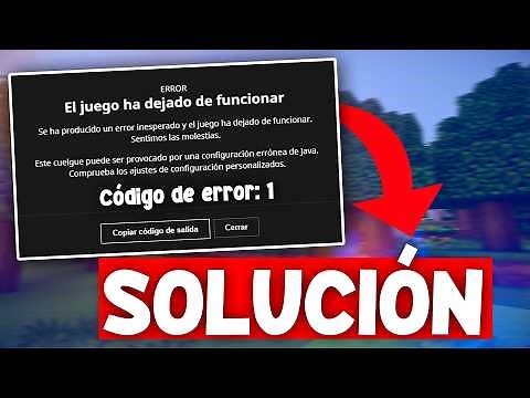 ERROR when starting MINECRAFT due to MODS, SOLUTION ERROR -1 - How to FIX IT