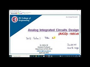 Lecture 1 Introduction to Analog Filters | Unit 5 Analog Filters
