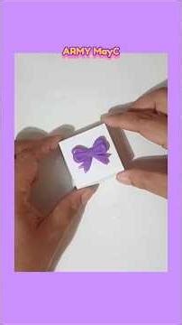 How to make cute origami box at home🎁 #Tutorials #origamiBox #easyDIY #PaperCraft #ARMYMayC