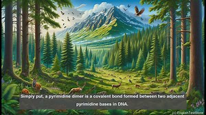 Pyrimidine dimer in biology