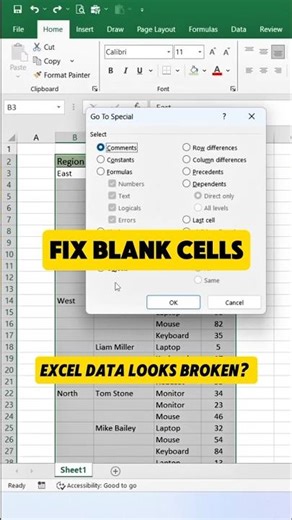 How to Fill Blank Cells in Excel | Quick Trick!