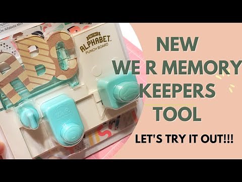 How to use the Mini Alphabet Punch Board!