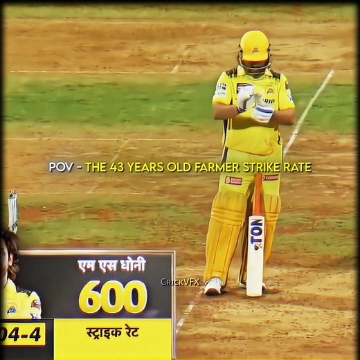 MS Dhoni 600 Strike Rate 🤯 | MI vs CSK 2024 | 6,6,6,2
