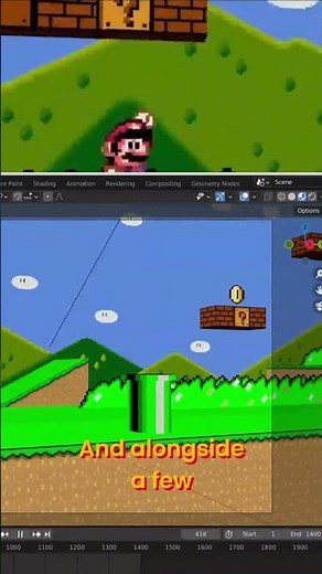 Mario Game Dev Secrets: Sprite Editing & Level Design! #shorts