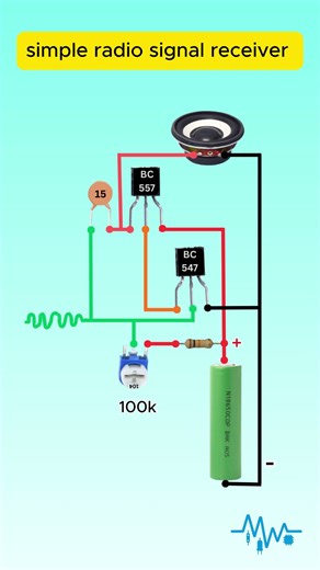 FM Radio Using Just 2 Transistors #Shorts #radio