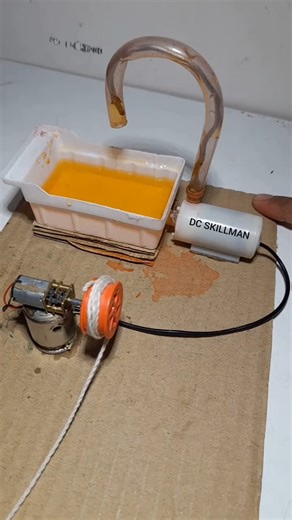 Hand-Cranked Dcmotor Power Water pump @dcskillman #waterpump #dcmotor