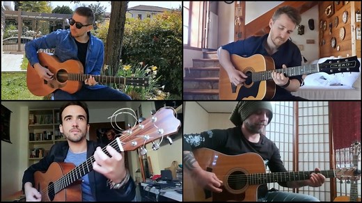 THE SOUND OF SILENCE 🎸🎸🎸🎸 In these strange days of isolation at home, we really hope our music can resonate in your hearts and instill some hope. We will see you all very soon #40Fingers #StayHome #SoundOfSilence #Simon&Garfunkel Arranged by Emanuele Grafitti Music Spotify : https://open.spotify.com/album/42xvcekPRklffITdbvBU8l YouTube: https://youtu.be/urXLpJfRp3c Find us on instagram @40fingersguitarquartet | 40 FINGERS