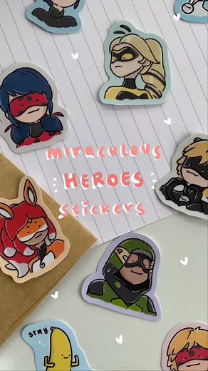 Miraculous Heroes Stickers Collection