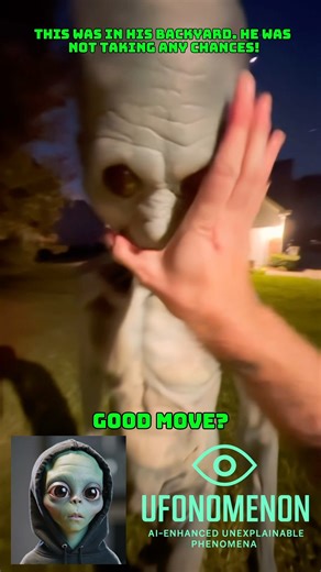 Alien in my back yard? Not taking any chances! #alien #aliens #ufo #ufos #ovni