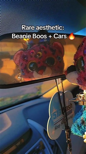 I love having beanie boos in any car I drive 😭💗 #beanieboo #beanieboos #car #cars #animal #animals
