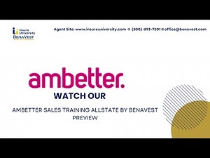 Ambetter Health Sales Training AllState Preview by Benavest