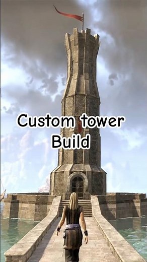 ESO Housing: Custom Tower Build #elderscrolls #fromscratch #gameplay