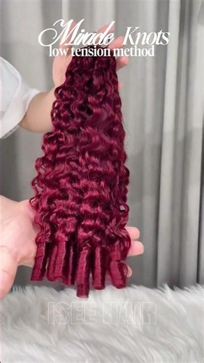 Miracle Knots Low Tension Method Tutorial 😮‍💨#miracleknots #shorts #99j #hairtutorial