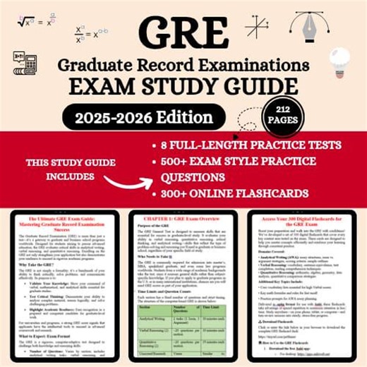 GRE Exam 2026 | GRE 2026 Prep | GRE Study | Gre Test | Gre | Gre Prep | Gre Exam Study Guide | Gre Practice Questions | Gre Flashcards - Etsy Australia
