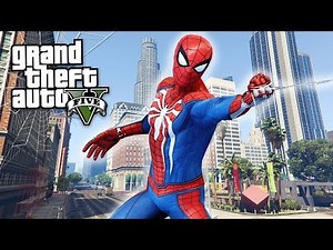 GTA 5 Mods - SPIDERMAN MOD 2.0 w/ PS4 SPIDERMAN! GTA 5 Spiderman 2.0 Gameplay! (GTA 5 Mods Gameplay)