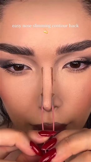 easy nose contour hack for beginners