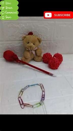 Diy paperpin bracelet#ytshorts#bracelet#paperpin#diy#easy#quick#jwellery#handmade#craft#cute#newsong