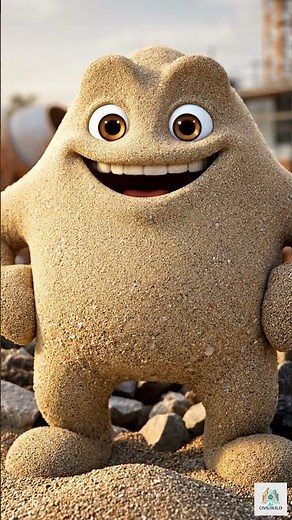 Meet Sand – The Tiny Material That Builds Strong Structures! #construction#civilengineering