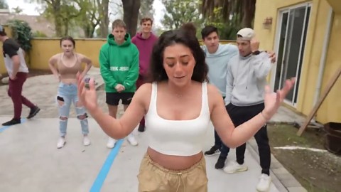 Watch athletes compete against Anna McNulty to fit in small spaces