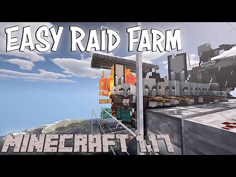 EASY Minecraft 1.17 Raid Farm | How to get LOTS of Totems of Undying in Minecraft 1.17 Survival