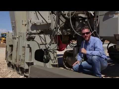 Slipform concrete, easy placement & finishing + custom moulds