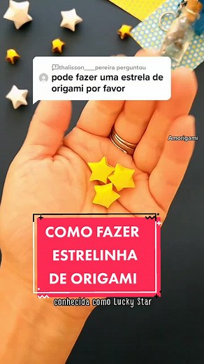 Como fazer Estrelinha de Origami Passo a Passo