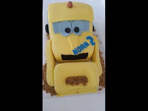 Fondant Bagger Torte/ Excavator Cake Tutorial