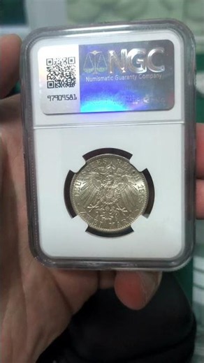 Саксен-Веймар: Срібні 2 марки 1908 NGC MS65+ 🔥