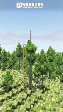 Minecraft Survival Builds - Custom Trees, River Road, Terraforming | Timelapse (Week 6) #shorts