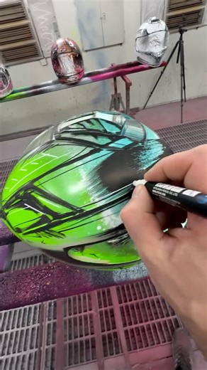 Alexander Bloch on Instagram: "Art Helmets soon 4 sale #stilbruchlack #custompaint #arthelmet #cartoon #cartooncar #artcar #comic #posca #montanacans #designlackierung #artwork #design #lackierung #lackieren #artist #paint #painting"