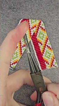 How to finish a loom beaded bracelet?Beading for beginners.