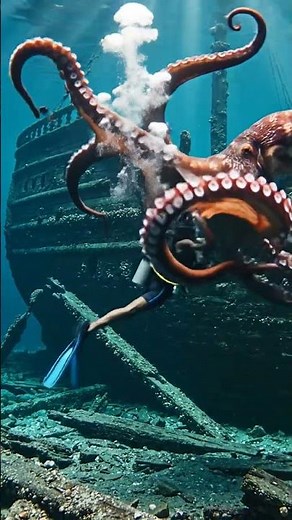 Amazing Octopus in the Deep Sea #subscribe