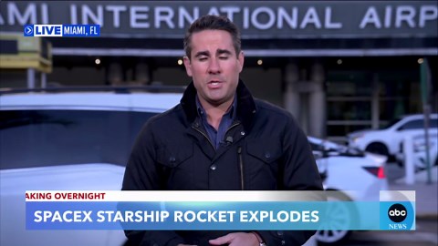 SpaceX starship rocket explodes during test flight