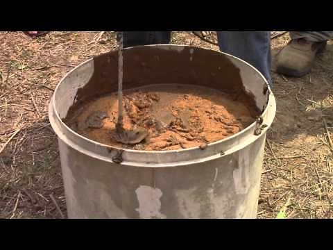 Mixing Earthen Plaster - This Cob House Workshop