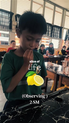 Lesson : Observing with lemon Year 2 😁 #science #observe #school