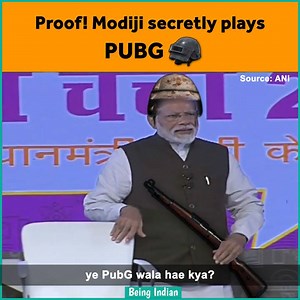 Modiji is probably a Diamond level PUBG player. 😂 | Being Indian