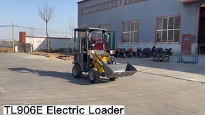 Multifunctional Small Mini Electric  Compact  Loader 500kg EPA Logs Front End Shovel Wheel Loader