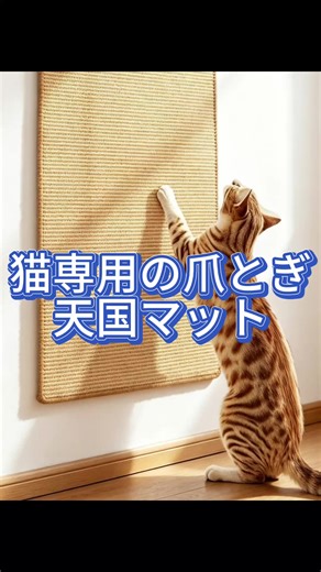 麻製の爪とぎマットです。 しっかり爪を研げて、家具の傷防止にも最適。 安定感があって猫も大喜びです。 気になる方はプロフィールをチェック🐱#猫 #ねこ好き #猫のいる暮らし #ペット用品 #猫好きさんと繋がりたい