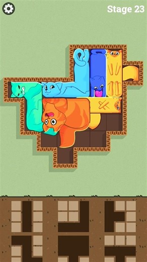 puzzle cat gameplay walkthrough #puzzle #funny #games #shorts